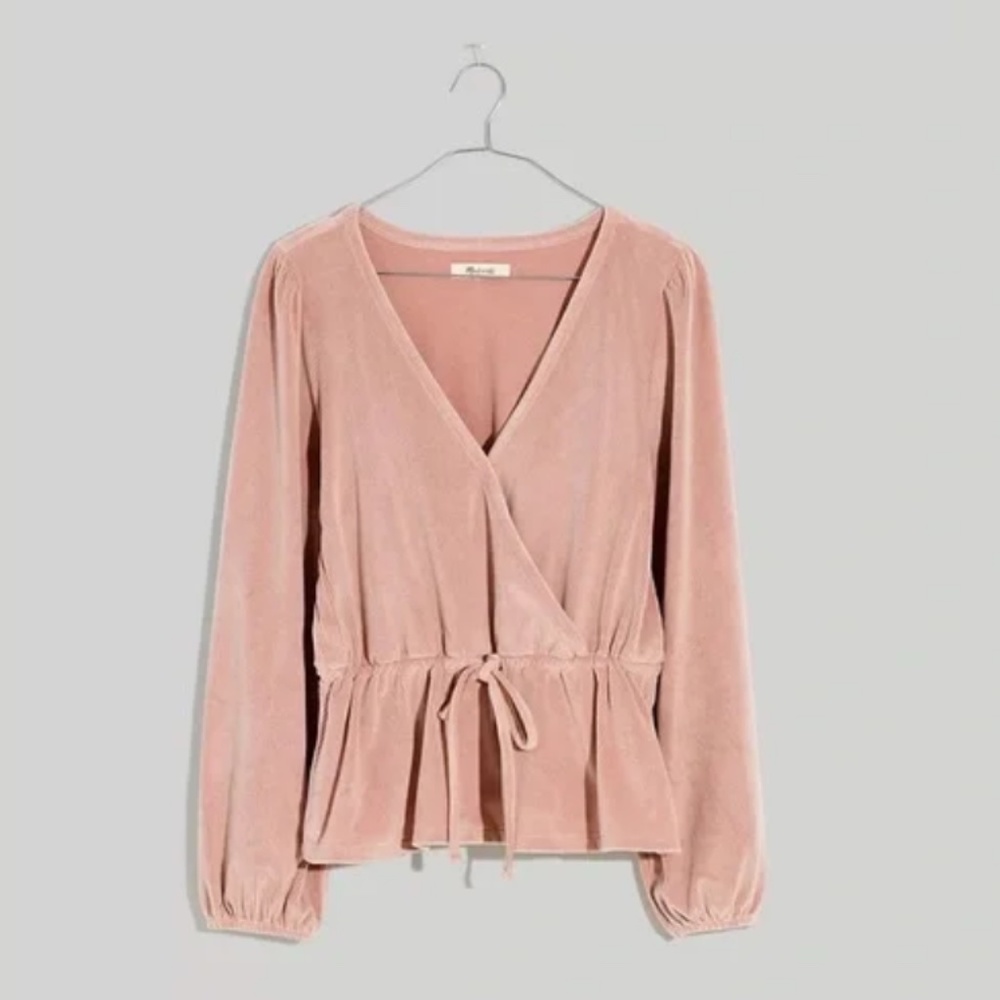 🎀 Madewell Corduroy Tie-Front Faux-Wrap 🎀